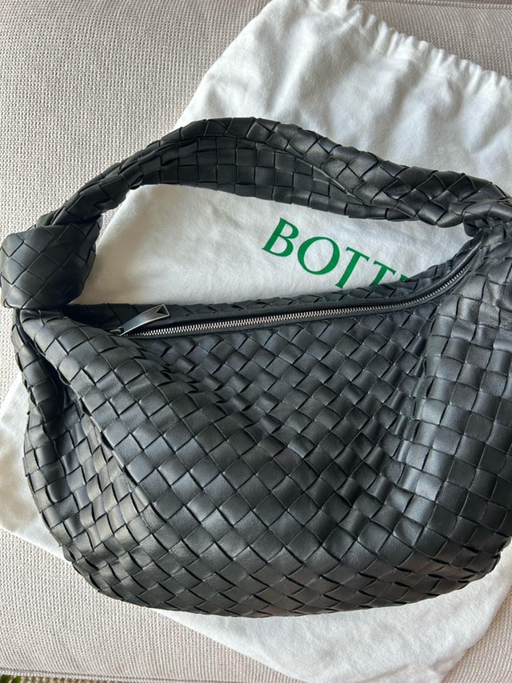 Bottega Veneta Black Jodie Bag